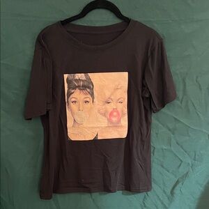 Black Audrey/Marilyn Women Top